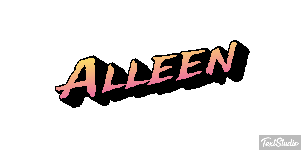 Alleen Text effect