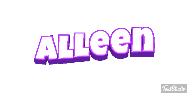 Alleen Text effect