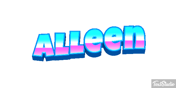 Alleen Text effect