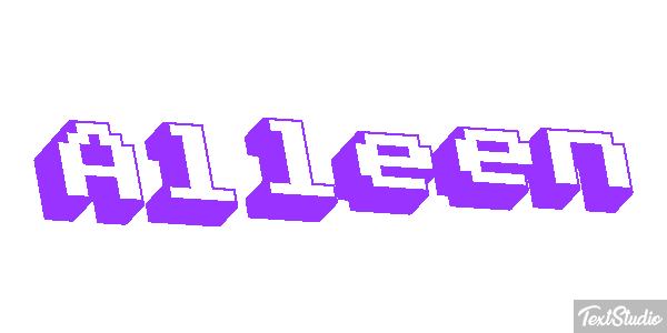 Alleen Text effect