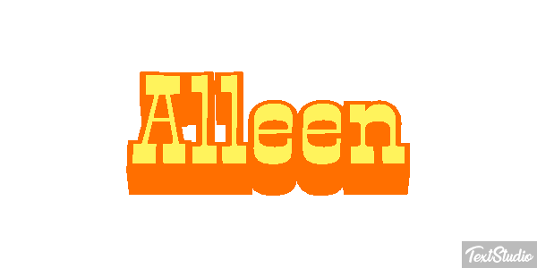 Alleen Text effect