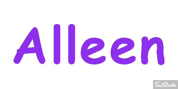Alleen Text effect
