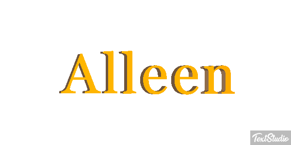 Alleen Text effect