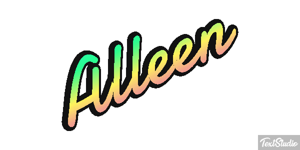 Alleen Text effect