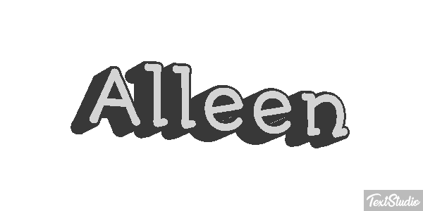 Alleen Text effect