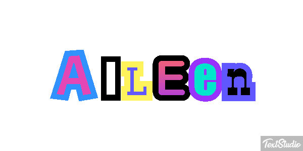 Alleen Text effect