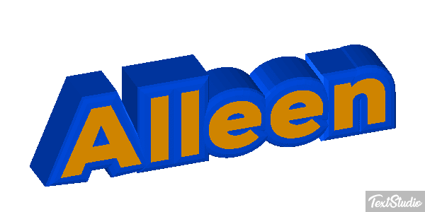 Alleen Text effect