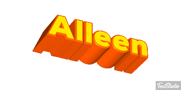 Alleen Text effect