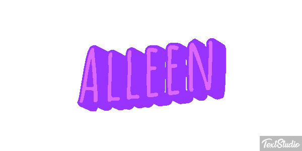 Alleen Text effect