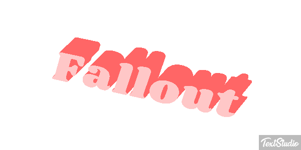 Fallout Text effect