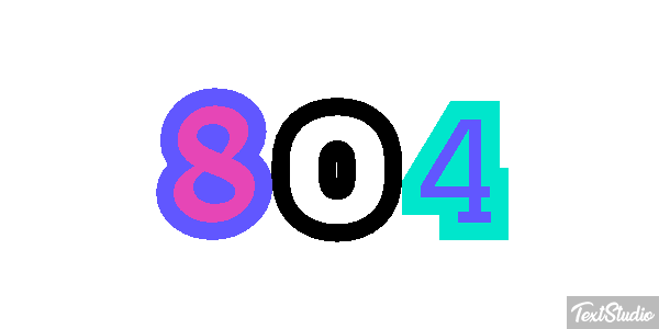 804 Text effect