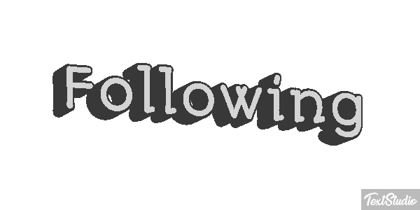 Following Texteffekt