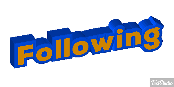 Following Texteffekt