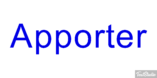 Apporter Effetto testo