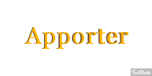 Apporter Effetto testo