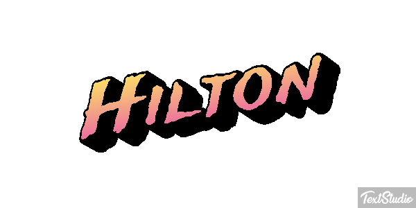 Hilton Texteffekt
