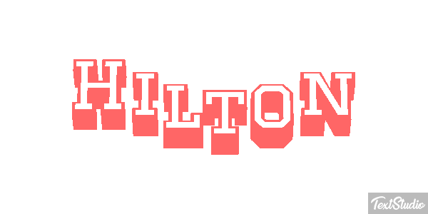 Hilton Texteffekt