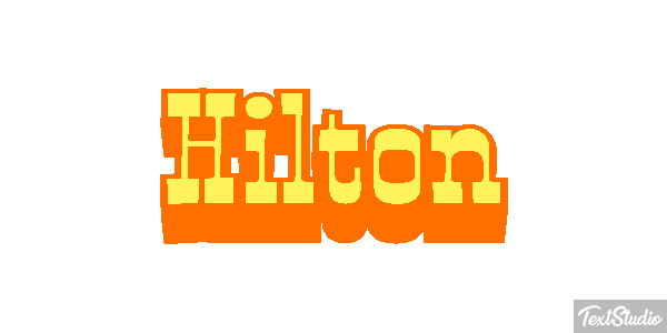 Hilton Texteffekt