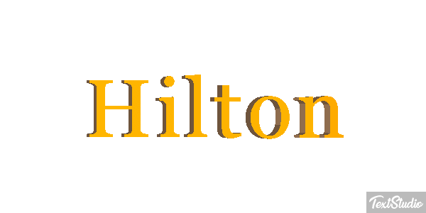 Hilton Texteffekt