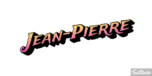 Jean-Pierre Текстовый эффект