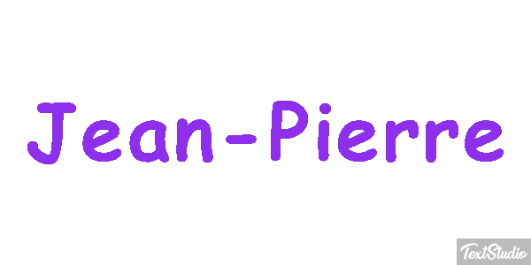 Jean-Pierre Текстовый эффект