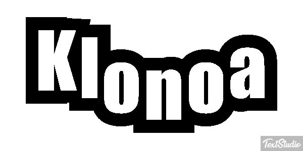 Klonoa Efecto de texto