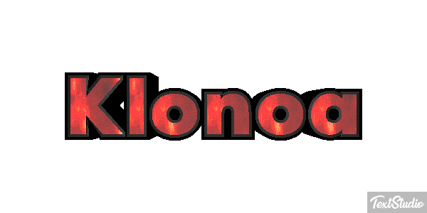Klonoa Efecto de texto