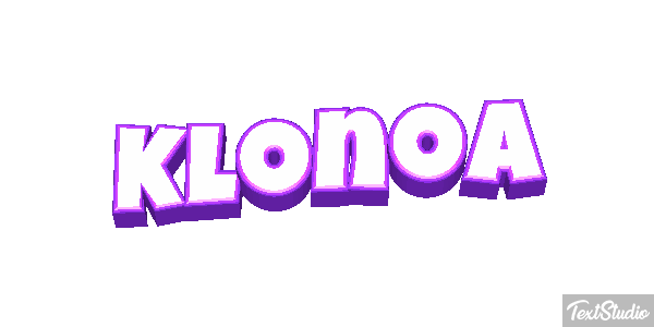 Klonoa Efecto de texto