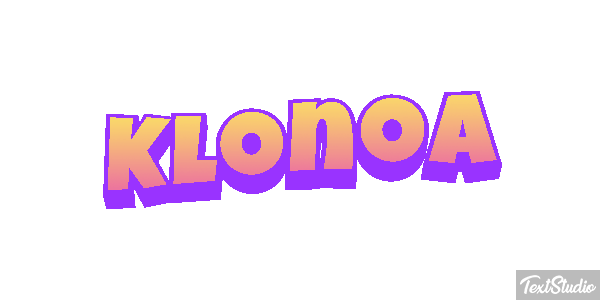 Klonoa Efecto de texto