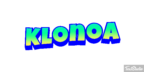 Klonoa Efecto de texto
