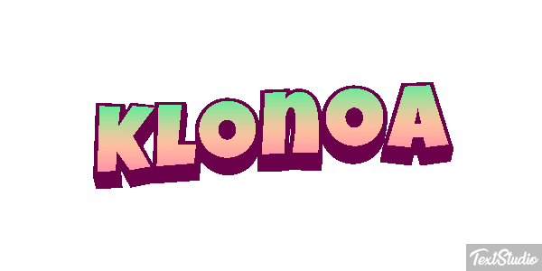 Klonoa Efecto de texto