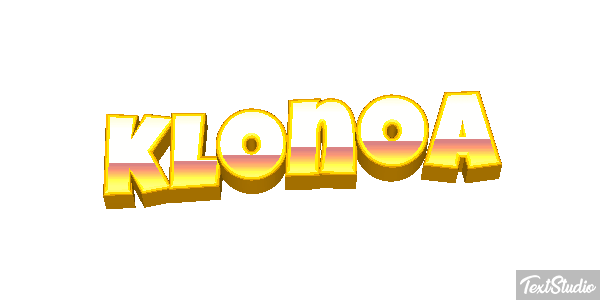 Klonoa Efecto de texto