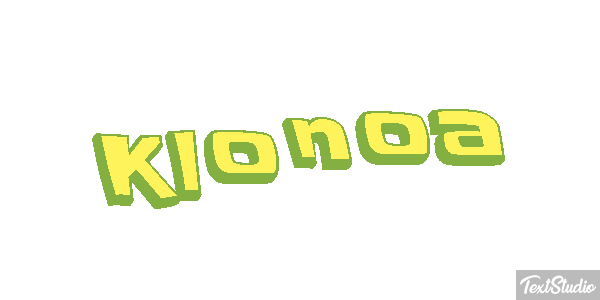 Klonoa Efecto de texto