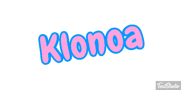 Klonoa Efecto de texto