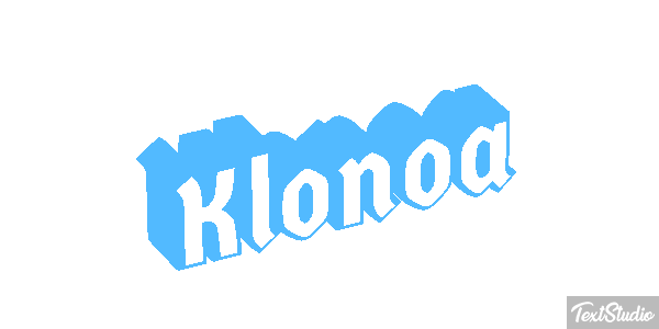 Klonoa Efecto de texto
