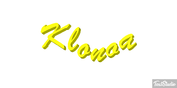 Klonoa Efecto de texto