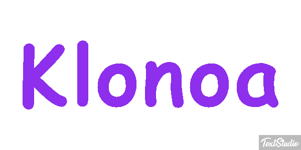 Klonoa Efecto de texto