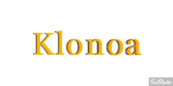 Klonoa Efecto de texto