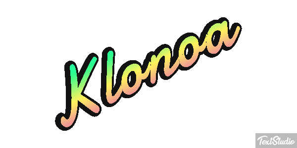 Klonoa Efecto de texto