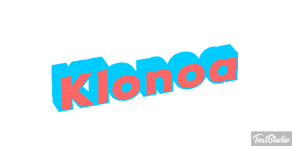 Klonoa Efecto de texto