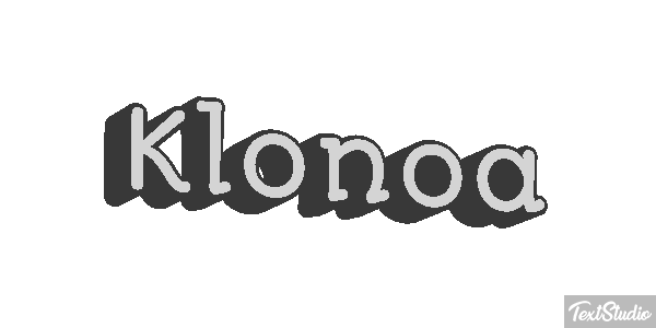 Klonoa Efecto de texto