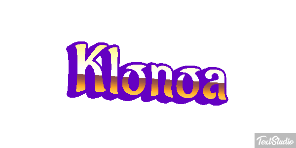 Klonoa Efecto de texto