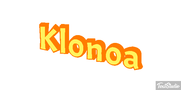Klonoa Efecto de texto