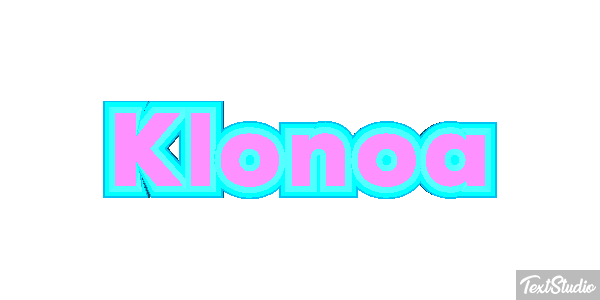 Klonoa Efecto de texto