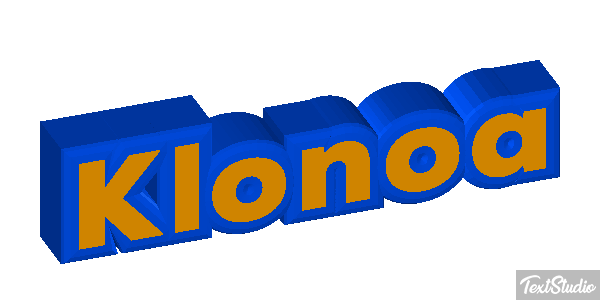 Klonoa Efecto de texto