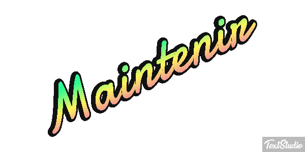 Maintenir Metin efekti