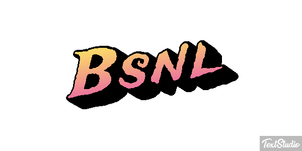 Bsnl Text effect