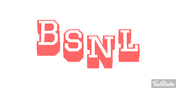 Bsnl Text effect