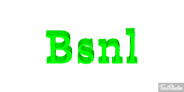 Bsnl Text effect
