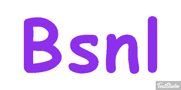 Bsnl Text effect